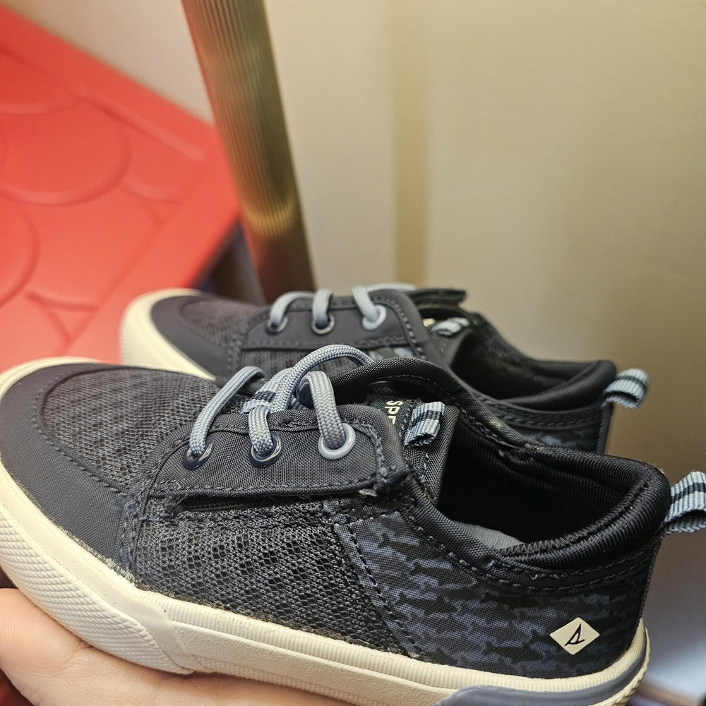 Sperry Black and Gray Kids Sneakers